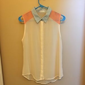 Collared Tank Blouse
